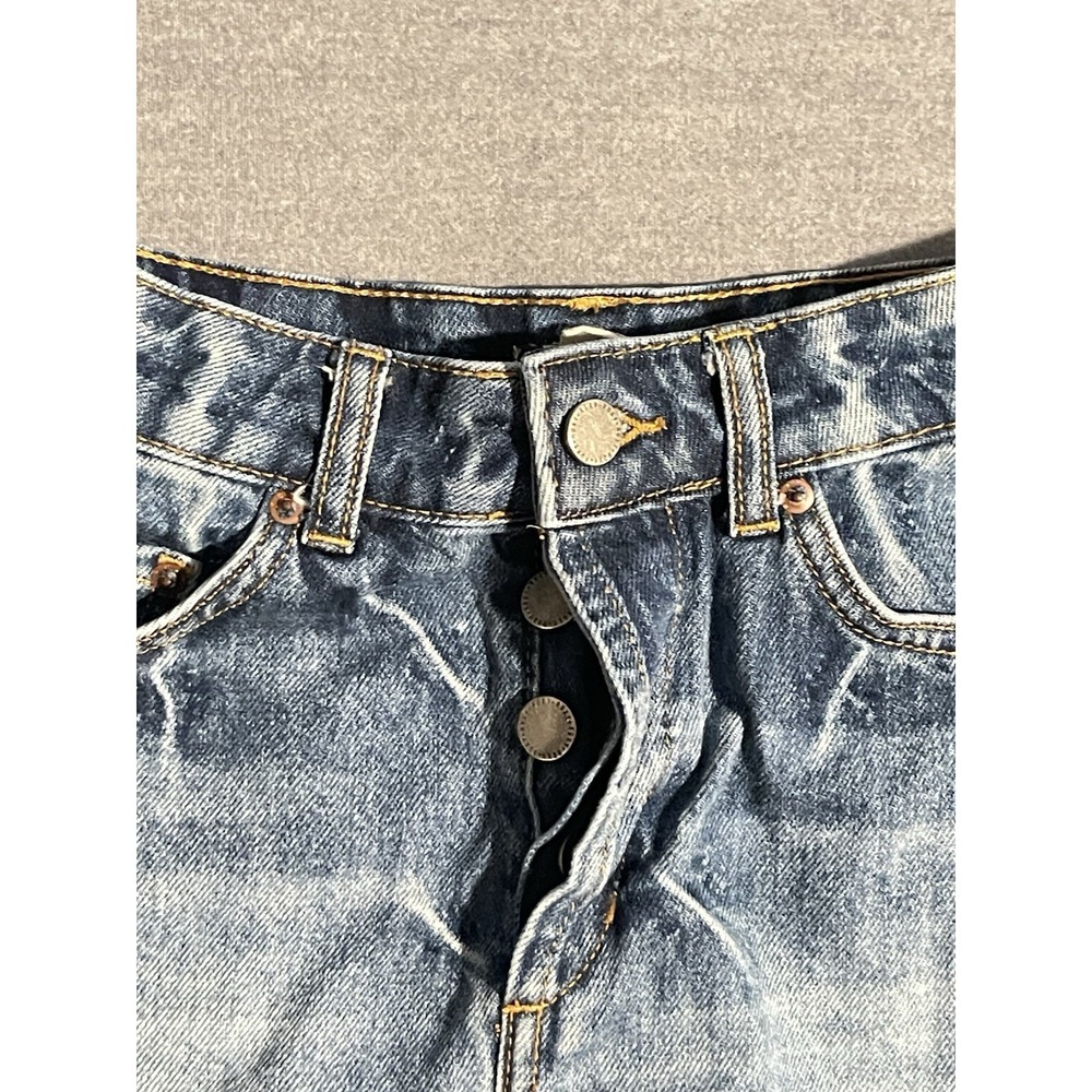 Roxy Denim Shorts‎ Womens Size 26 Medium Wash Frayed Hem Beach Y2K Summer Style - Picture 3 of 8